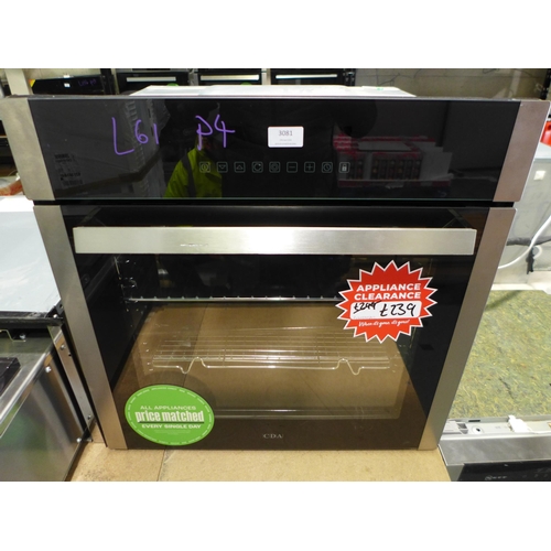 3081 - CDA Single Multi-Function Oven - Model no. SK410SS - Scratched Handle
H595xW595xD567  Original RRP  ... 