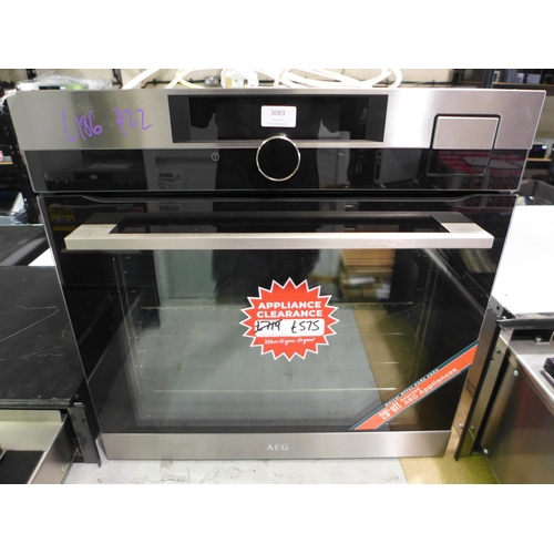 3083 - AEG  Single SousVide Oven - Model no. BSK892330M   H594xW594xD567 -  Original RRP  £1249.17 inc. vat... 