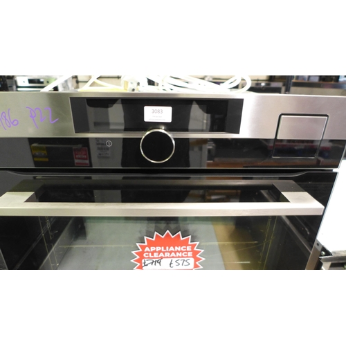 3083 - AEG  Single SousVide Oven - Model no. BSK892330M   H594xW594xD567 -  Original RRP  £1249.17 inc. vat... 