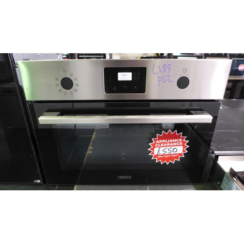 3085 - Zanussi Combi Microwave - Model no. ZVENM6X1   H455xW595xD567 (441-189)  * This lot is subject to va... 