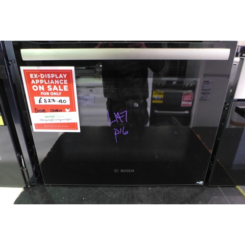 3086 - Bosch  Serie 8 Home Connect Single Pyrolytic Oven - Model no. HBG6764B6B  (Missing Shelves) H595xW59... 