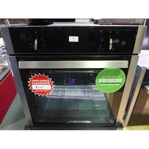 3091 - CDA  Single Electric Fan Oven - Model no. SK110SS - (dented frame) H595xW595xD567 -  Original RRP  £... 