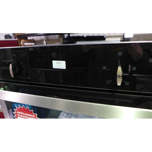 3091 - CDA  Single Electric Fan Oven - Model no. SK110SS - (dented frame) H595xW595xD567 -  Original RRP  £... 