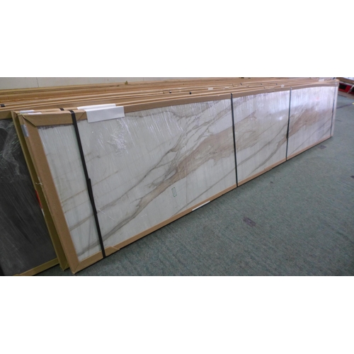 3092 - Calacatta Gold Gloss Worktop, 3000x602x22 Original RRP  £600.00 inc. vat (441-27)  * This lot is sub... 