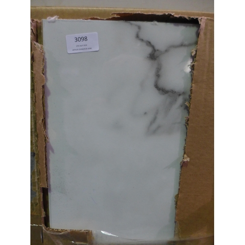 3098 - Calacatta Cloud Gloss Tekwall, 3550x602x38 Original RRP  £515.00 inc. vat (441-17)  * This lot is su... 