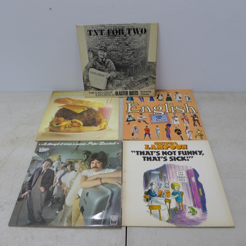 2132 - Two boxes of LPs including TNT for Two, National Lampoon, BBC 1922, etc.