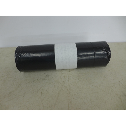 2353 - A box of 19 rolls of heavy duty black bin bags * this lot is subject to VAT