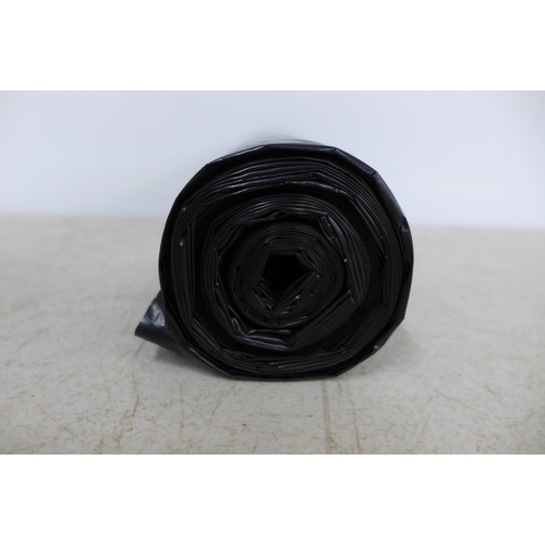 2354 - A box of 19 rolls of heavy duty black bin bags * this lot is subject to VAT