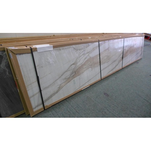 3093 - Calacatta Gold Gloss Worktop, 3000x602x22 Original RRP  £600.00 inc. vat (441-28)  * This lot is sub... 