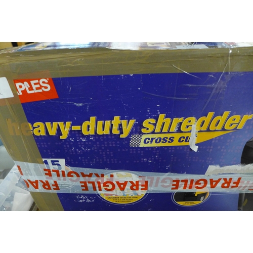 2390 - A Staples heavy duty shredder in box