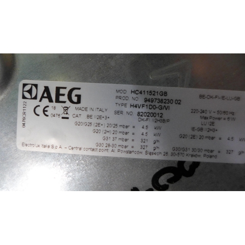 3112 - AEG Domino Gas-on-Glass Wok Hob - Model no. HC411521GB, H60xW360xD520 Original RRP  £524.17 inc. vat... 