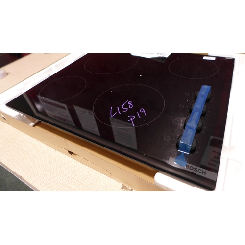 3117 - Bosch  Ceramic 4-Zone Hob - Model: PKE611CA3E H46xW592xD522, Original RRP  £349.17 inc. vat (441-158... 