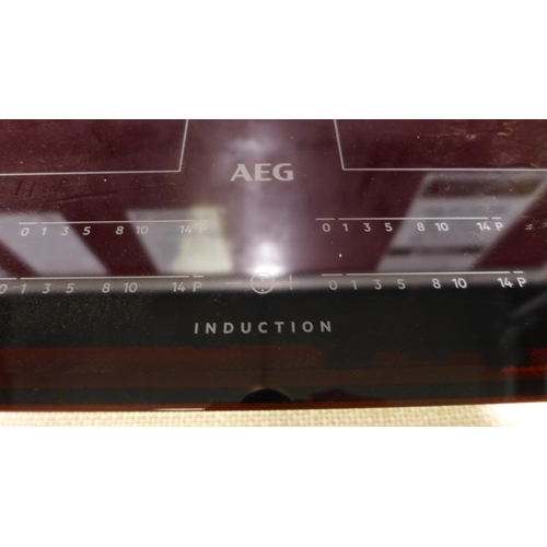 3120 - AEG 4-Zone Flexinduction Hob  - Model no. IKE64450FB (Chipped Edge) H44xW590xD520 Original RRP  £499... 