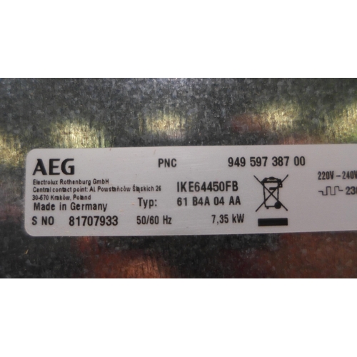 3120 - AEG 4-Zone Flexinduction Hob  - Model no. IKE64450FB (Chipped Edge) H44xW590xD520 Original RRP  £499... 