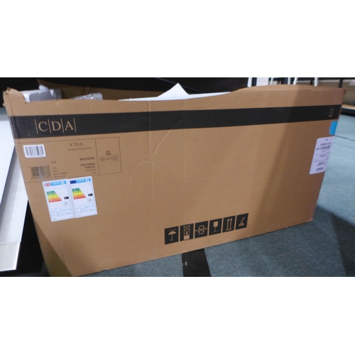 3138 - Bosch White Glass Angled Extractor & CDA Chimney Hood (441-72,93)  * This lot is subject to vat