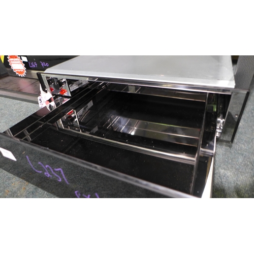 3139 - Samsung Black Glass Warming Drawer - Model: NL20J7100WB *This lot is subject to VAT