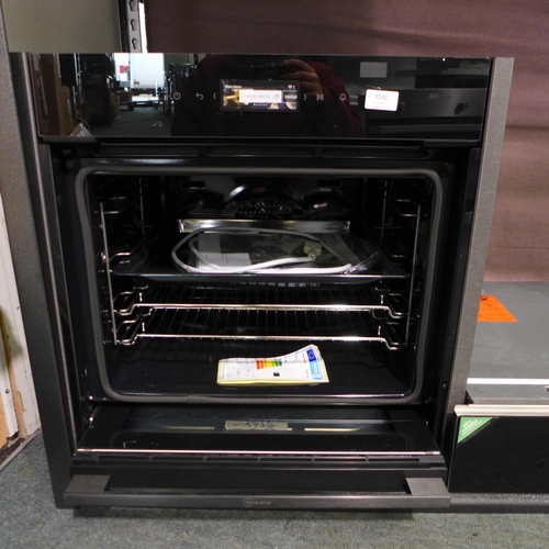 3142 - Neff  N70 Single Multifunction Pyrolytic Oven with Slide & Hide - Model: B54CR71G0B H595xW596xD548, ... 