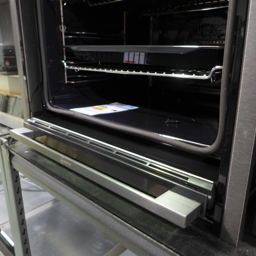 3151 - Neff N90 Single Multifunction Pyrolytic Oven with Steam - Slide & Hide - Model B64VS71GOB   , Origin... 