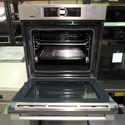 3155 - Bosch Serie 8 Home Connect Single Pyrolytic Oven - Scuffed Handle - H595xW595xD548  - Model no. HBG6... 