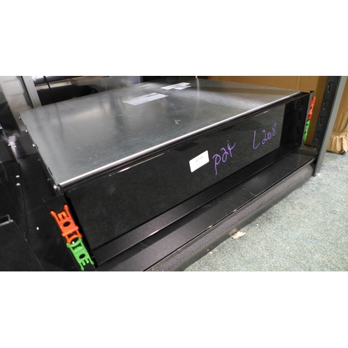 3156 - Neff  N70 Black Glass Warming Drawer -Model N24HA11GIB - H140xW594xD518  , Original RRP  £1000.00 in... 