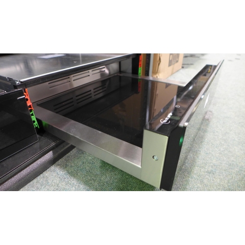 3156 - Neff  N70 Black Glass Warming Drawer -Model N24HA11GIB - H140xW594xD518  , Original RRP  £1000.00 in... 