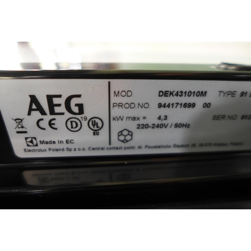 3167 - AEG Built In Double Oven H888xW594xD548  - Model no. DEK431010M  , Original RRP  £ 775 inc. vat (441... 