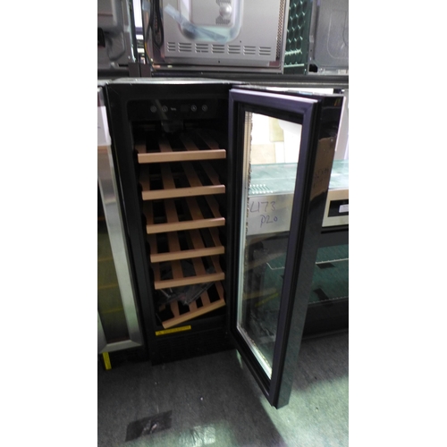 3178 - Viceroy Under Counter 30cm Wine Cooler - Damaged Glass Door -  H870xW295xD570  - Model no. WRWC30BK ... 