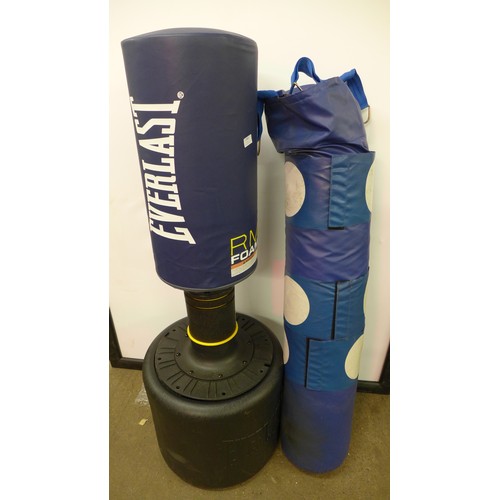 2384 - 2 Punching bags; a Ryko kick boxing bag and an Everlast RM foam punching bag