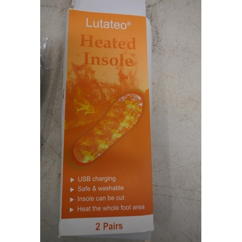 20 Lutateo USB charging heated insoles - all boxed