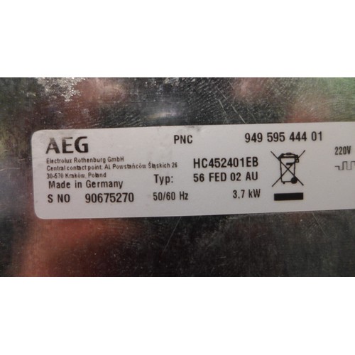 3125 - AEG Crystaline Induction 2-Zone Hob - Model no. HC452401EB  H55xW360xD520, Original RRP  £624.17 inc... 