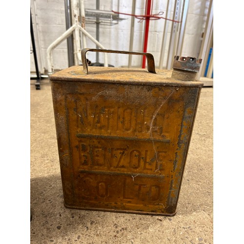 2364 - 3 Vintage National Benzole Mix 3/- fuel cans