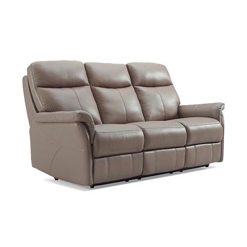 1402 - A Verona 'latte' leather three seater sofa and a pair of armchairs - RRP £3637  * this lot is subjec... 