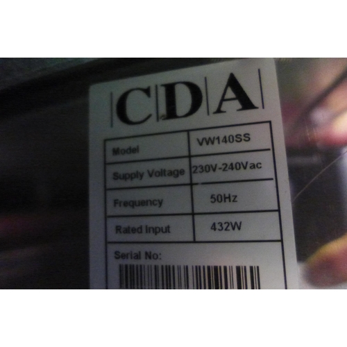 3443 - CDA  Stainless Steel Warming Drawer - Model no. VW140SS - H128xW596xD548  Original RRP  £232.50 inc.... 