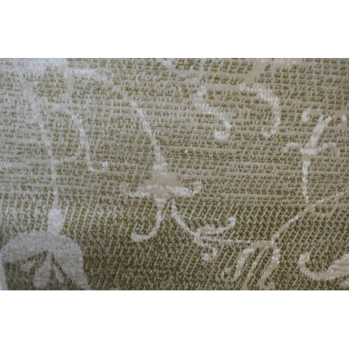 1346 - A gold ground Cashmere carpet with unique all over pattern, 300 x 200cm