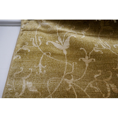 1346 - A gold ground Cashmere carpet with unique all over pattern, 300 x 200cm