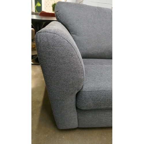 1447 - A grey upholstered two seater sofa