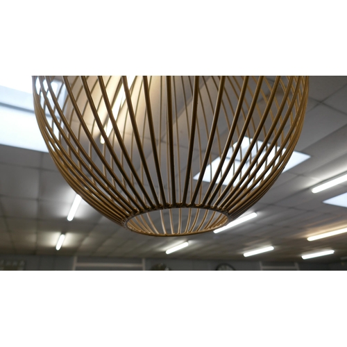 1456 - A gold wire ceiling pendant