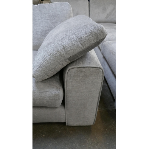 1463 - A pewter velvet armchair