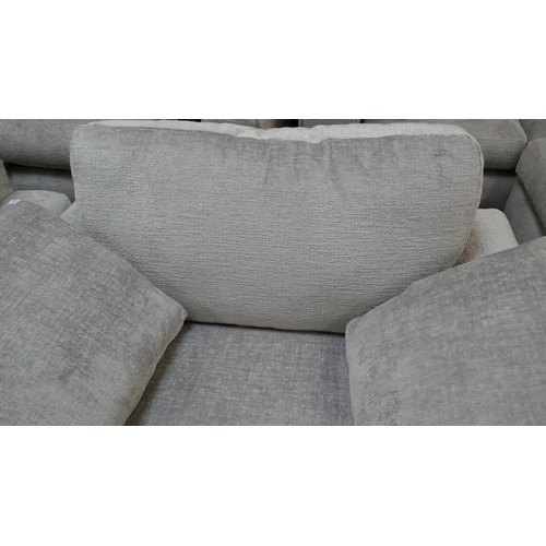 1463 - A pewter velvet armchair