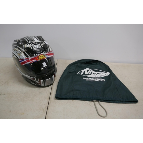 2368 - A Nitro Racing N810-X size M crash helmet