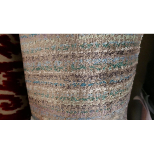 1524 - Teal/grey upholstery fabric part roll 9.7m