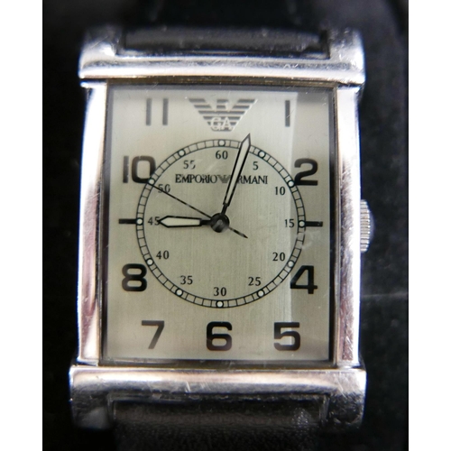 1007 - Ten gentleman's wristwatches, Accurist, Lorus, Emporio Armani, Continental, Pulsar, Seiko, Sekonda, ... 