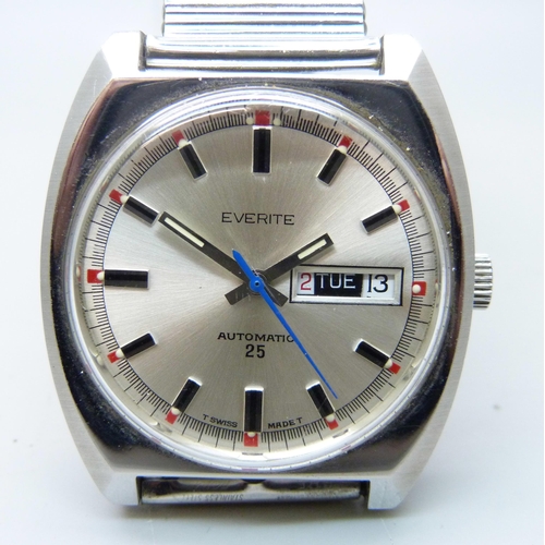 1021 - An Everite automatic 25 day/date wristwatch