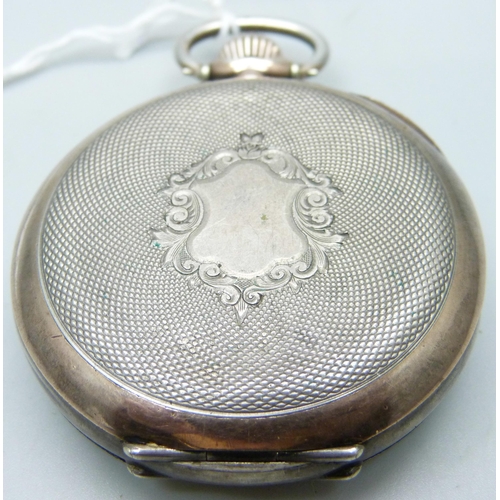 1038 - A gentleman's .800 silver cased top-wind Omega pocket watch, 'Omega, Grand Prix, Paris 1900'