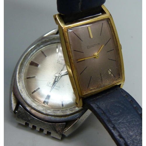 1041 - A gentleman's Rotary Diademe automatic wristwatch and a small Bulova wristwatch