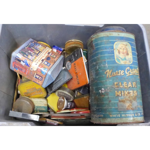 1234 - A large collection of mid 20th Century and later tins **PLEASE NOTE THIS LOT IS NOT ELIGIBLE FOR IN-... 