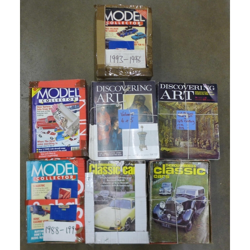 1242 - A collection of magazines; Discovering Art, Model Collection 1980-1995, 1993-1998, 1999-02 and Class... 