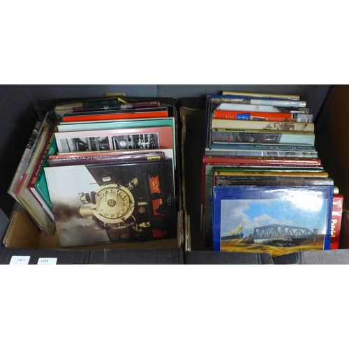 1254 - Two boxes of books on railways **PLEASE NOTE THIS LOT IS NOT ELIGIBLE FOR IN-HOUSE POSTING AND PACKI... 