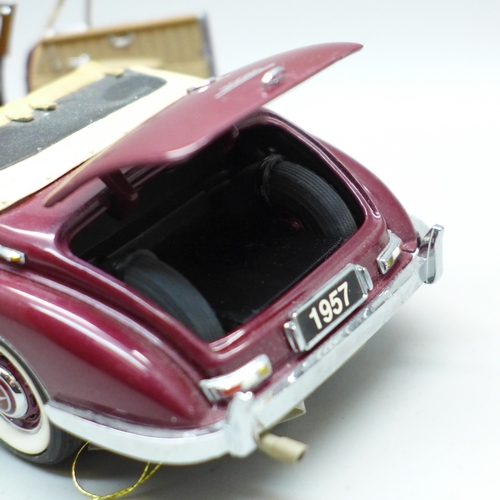 643 - A Franklin Mint model 1957 Mercedes-Benz 300SC