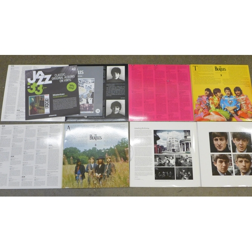 671 - The Beatles Anthology 1, 2 and 3 in three hardback folders, released 1995 and The Beatles On Air - L... 